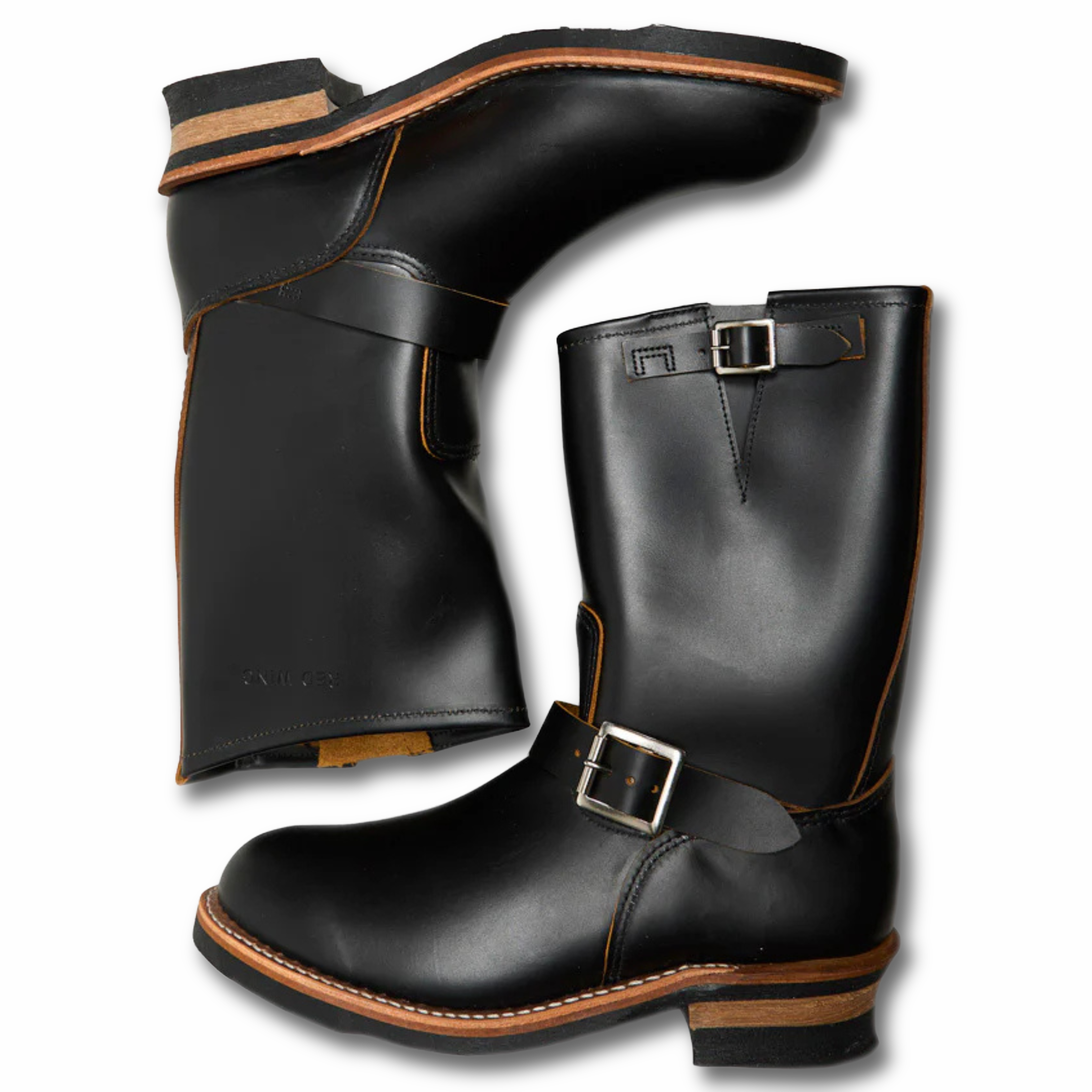 Red Wing Men's Engineer 2996 Black Klondike Leather