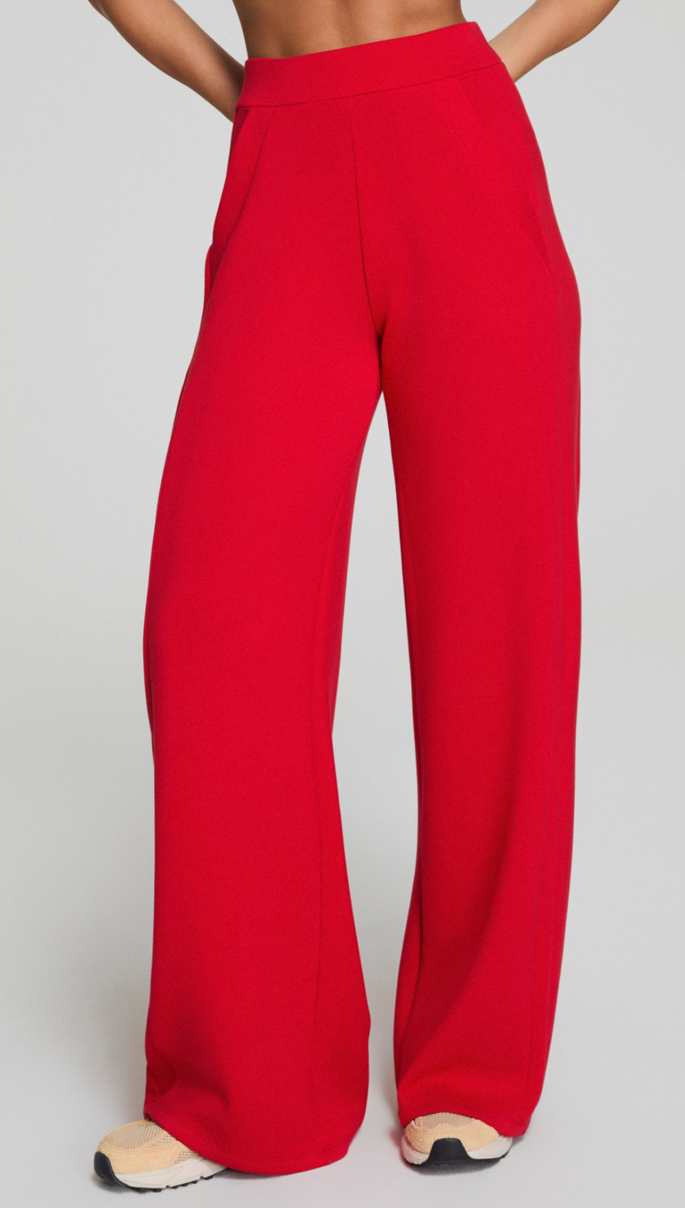 Spanx® Airessentials Wide Leg Track Pant Red
