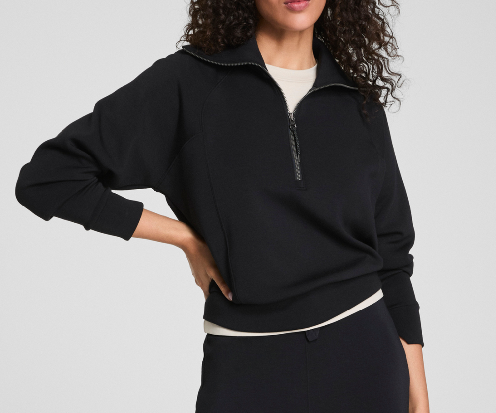 Spanx® Airessentials Half Zip Black