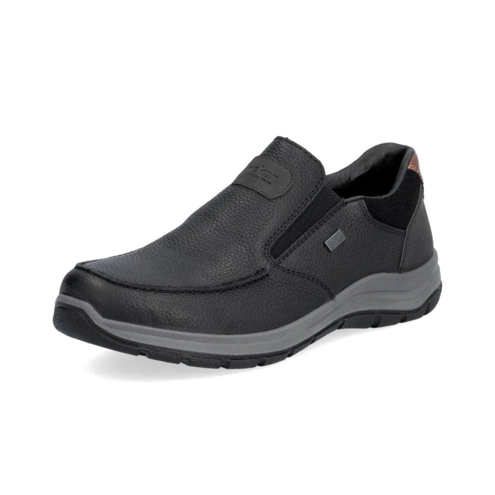 Rieker Men's 03651-00 Todd Black/Toffee Waterproof